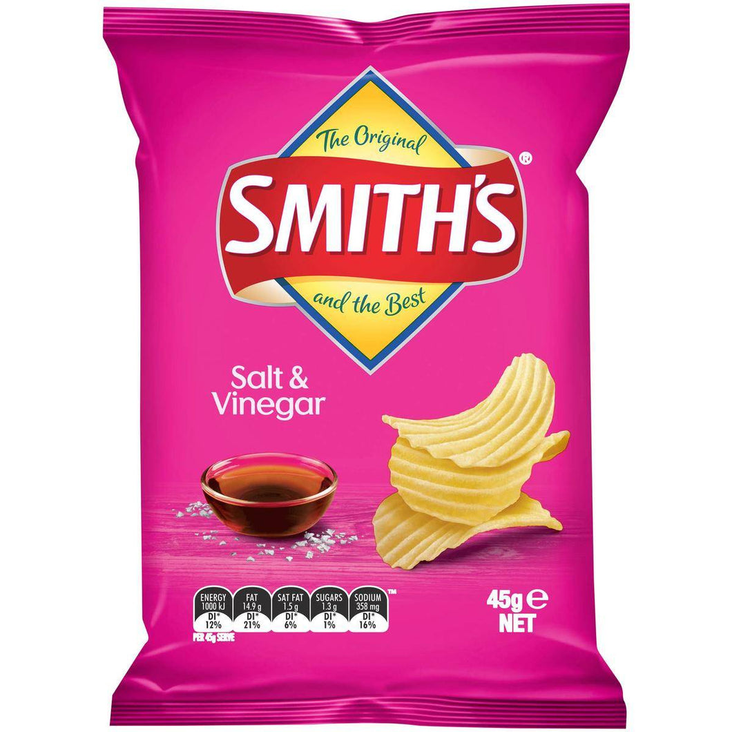 SMITHS S/VINEGAR CHIP 45G